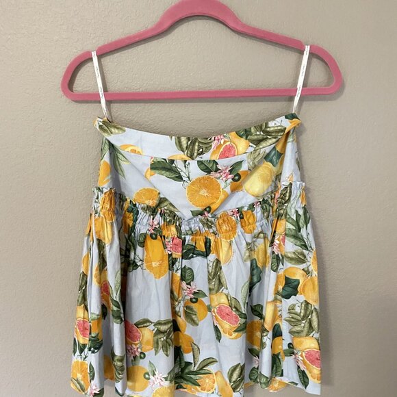 Cara Cara Cotton Citrus Print Matching Set - Skirt (6) and Top (M) - Picture 4 of 7
